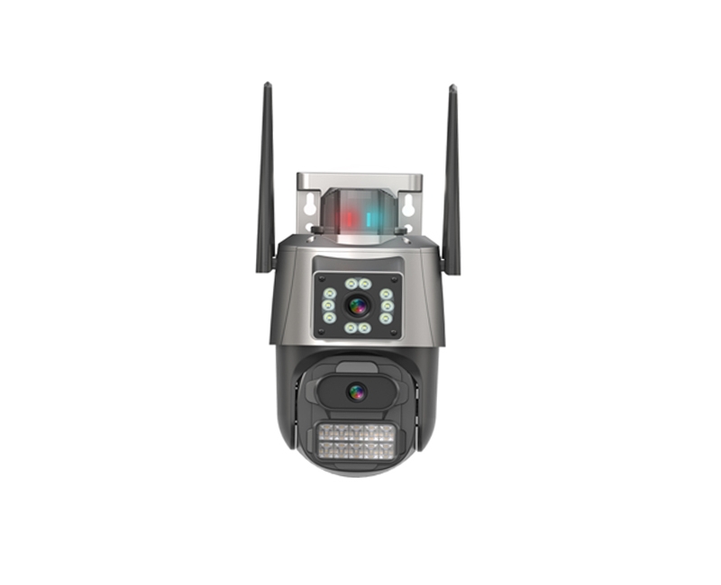 Smart Dual Lens WiFi PTZ IP Camera with Siren  